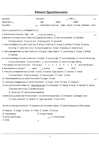 Patient History Sheet EHR